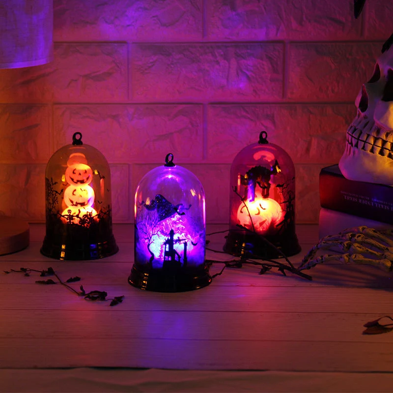 Тыква Хэллоуин лампа ведьма домашний Декор светодиодные гирлянды фонари лампы для вечеринок Хэллоуин Декор Дом с привидениями Декор