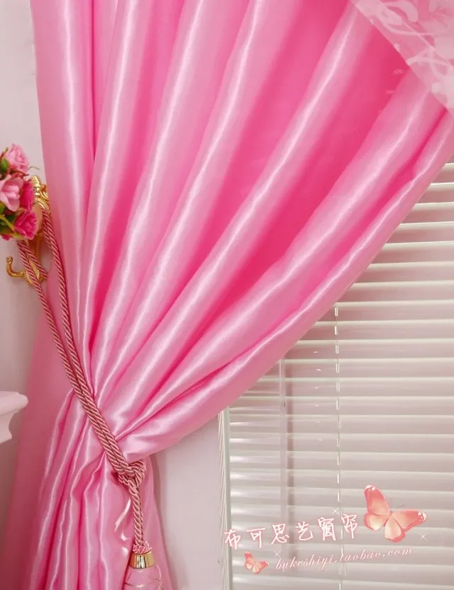 LOZUJOJU деревенские розовые ворсистые с принтом занавес, тюль скрининг окна принцесса законченная Настройка занавеска для спальни жизни