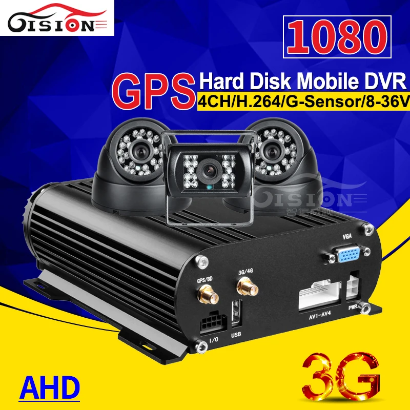  Envío rápido en Línea 3G en tiempo Real Hdd móvil Dvr Cctv Sistema de Vigilancia 2.0MP Cámara vehíc