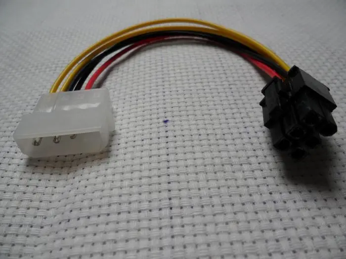 100pcs Wholesale Freeshipping IDE 4 Pin to 6 Pins ATX Power Connector Adapter Cable |