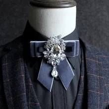 Мужской Для Мужчин's Для мужчин Diamond воротник Show Hosts туалетный воротники в английском стиле костюм женихов Для мужчин с галстук-бабочка шафера женщина