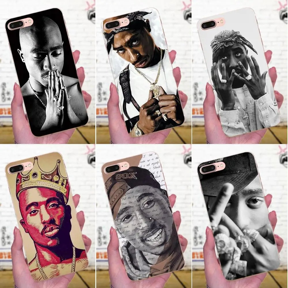 Для Xiaomi Redmi Note 2 3S 4 4A 4X 5 5A 6 6A Pro Plus Мягкий ТПУ протектор 2pac Tupac и Biggie | Мобильные