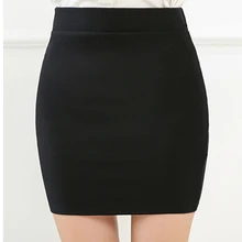 Базовая офисная юбка карандаш, Весенняя эластичная юбка с высокой талией