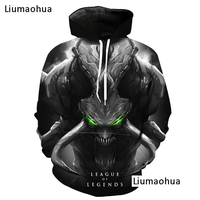 Liumaohua бренд League of Legends толстовки с капюшоном принтом спортивные костюмы A