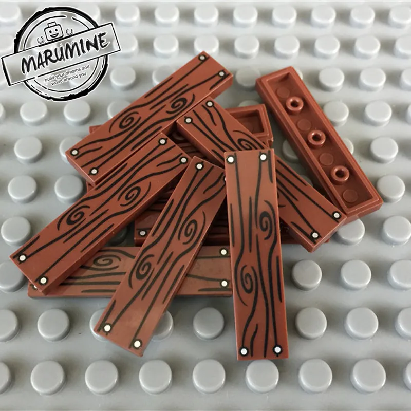 MARUMINE 1x4 плитки блоки пластин 100 шт доска пол MOC классические Строительные кирпичи игрушки город части 10638 совместимы с основными брендами