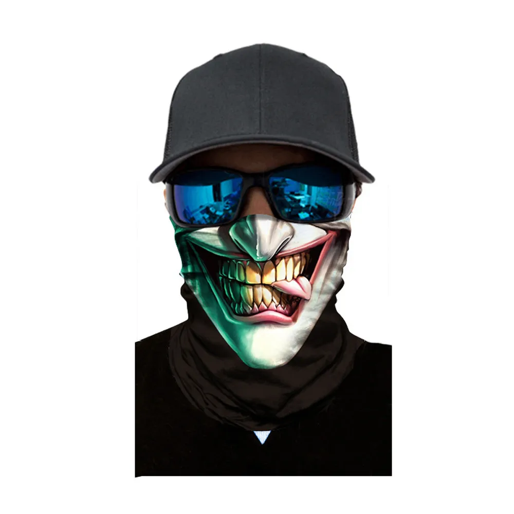 Велосипедный мотоцикл шеи труба лыжный шарф Балаклава для нанесения маски на лицо Хэллоуин Череп для вечеринки призрак Половина маска для лица Защита# Y