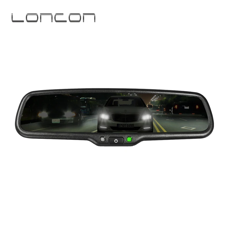LONCON Premium Car Electrochromic Auto Dimming Rear View Mirror for All