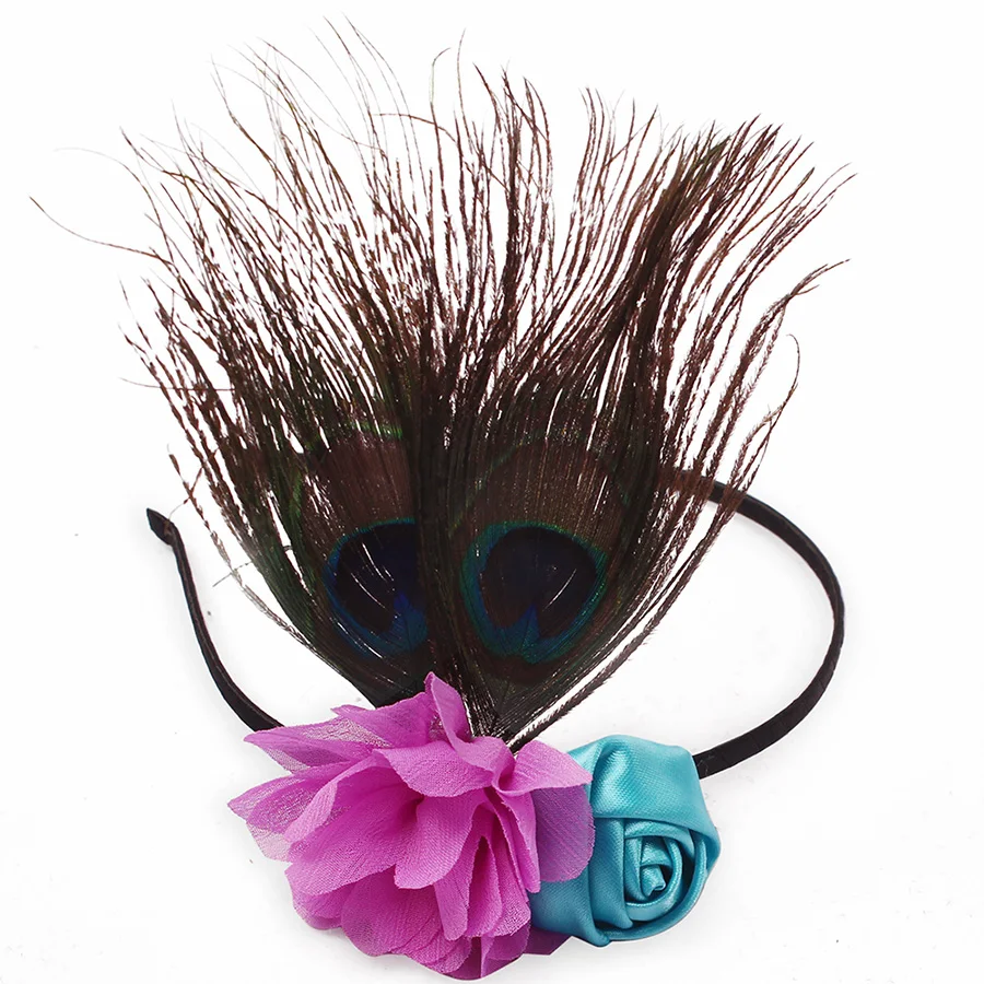 Pretty Peacock Feather Girls Flower Tutu Dress Wedding Birthday Party Halloween Purim Costume Kids Carnival Tutu Outfit