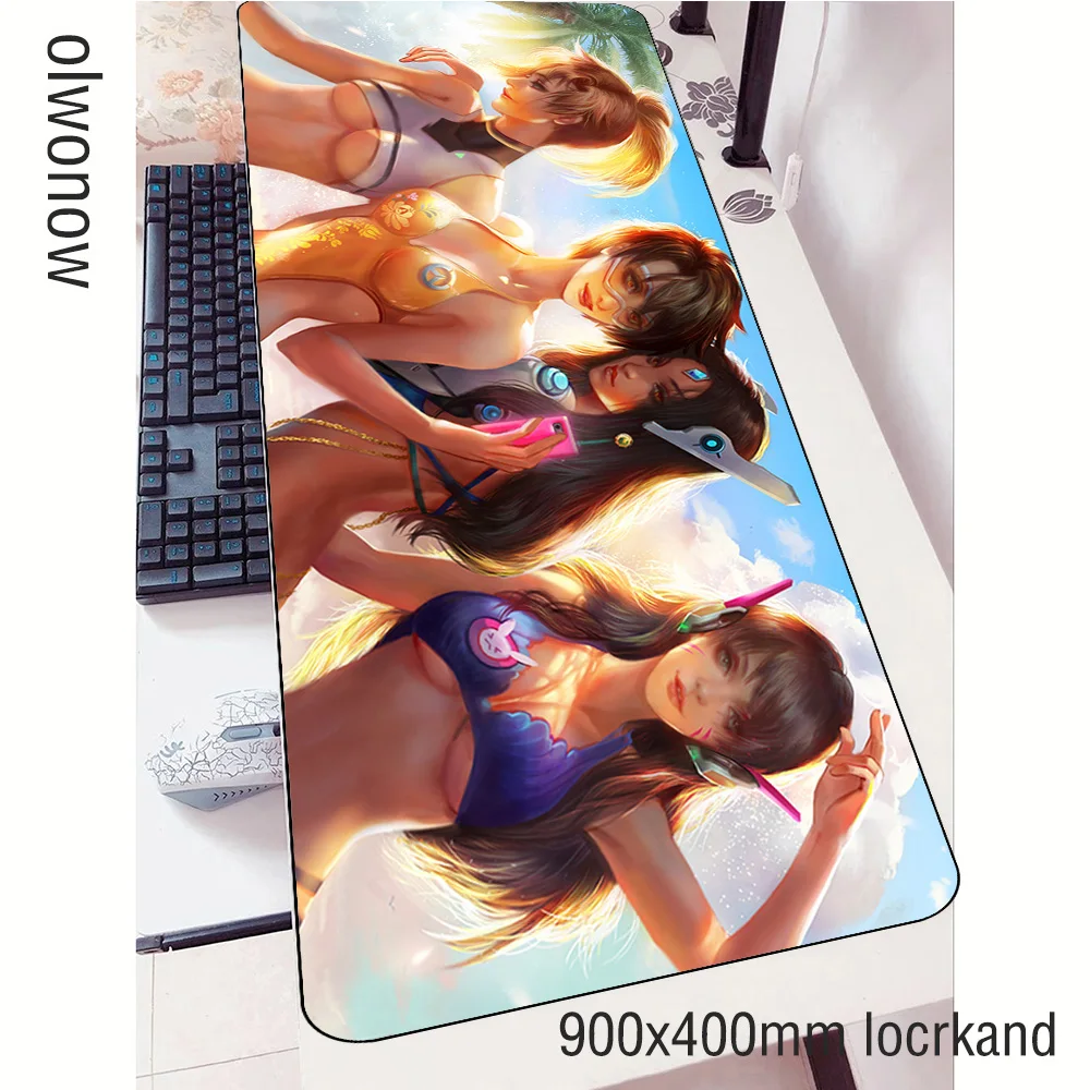 Коврик для мыши overwatch геймер милый 90x40 см notbook игровой коврик Большой 3d ПК