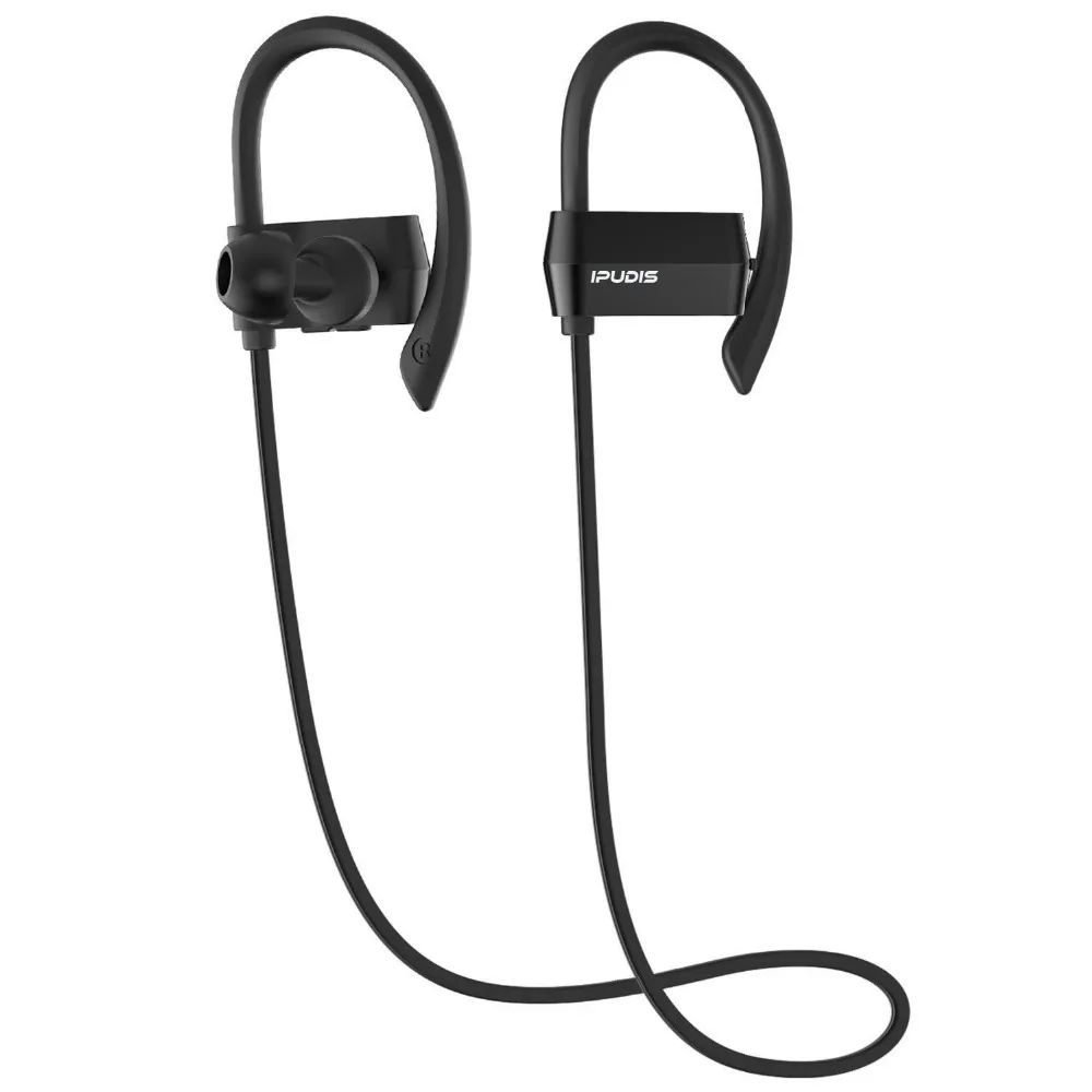 

IPUDIS Sport Bluetooth Earphone Earhook Wireless Headphone for Workout Nano Coating Waterproof 80mAh Noise Cancelling