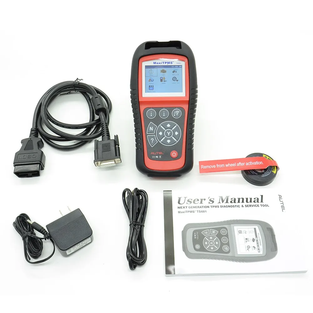 AUTEL MaxiTPMS TS601 TS 601 с адаптерами OBD2 инструмент для диагностики и обслуживания TPMS