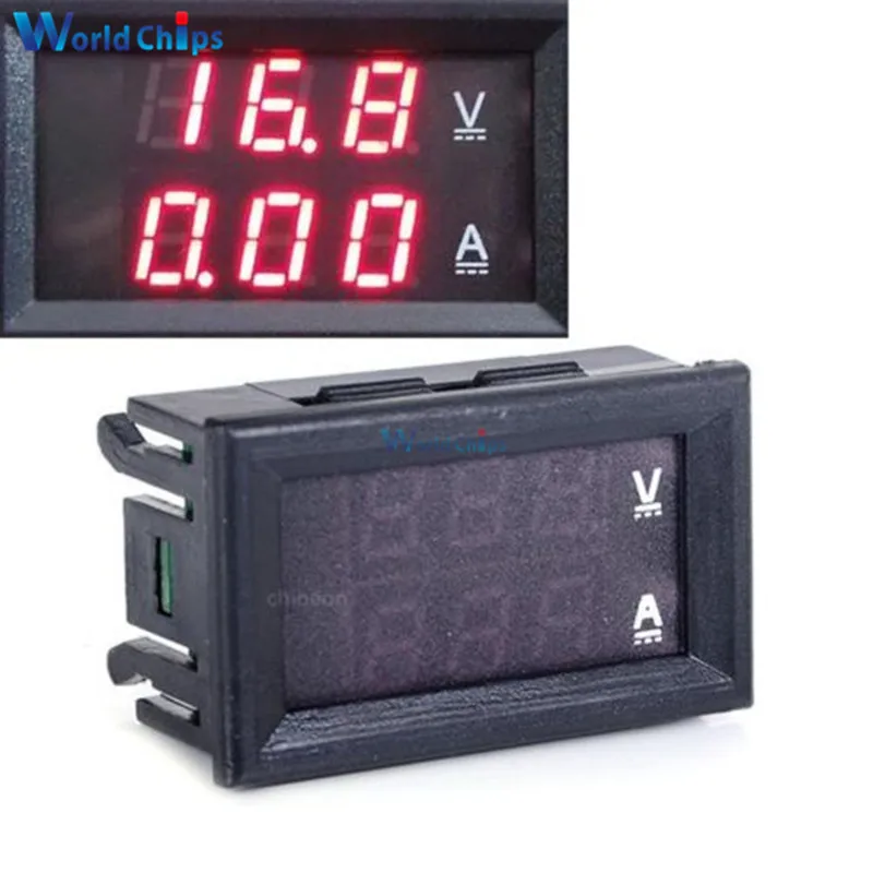

0.28" Red Red Dual LED Display DC 100V 10A Mini Digital Voltmeter Ammeter Panel Amp Volt Voltage Current Meter Tester