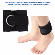 D-ring Ankle Strap Belt Multi Gym Cable Attachment Thigh Leg Pulley Strap Lifting Fitness Exercise Training Equipment