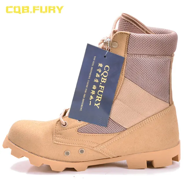 CQB.FURY Cow Suede Mens Military Desert Boots