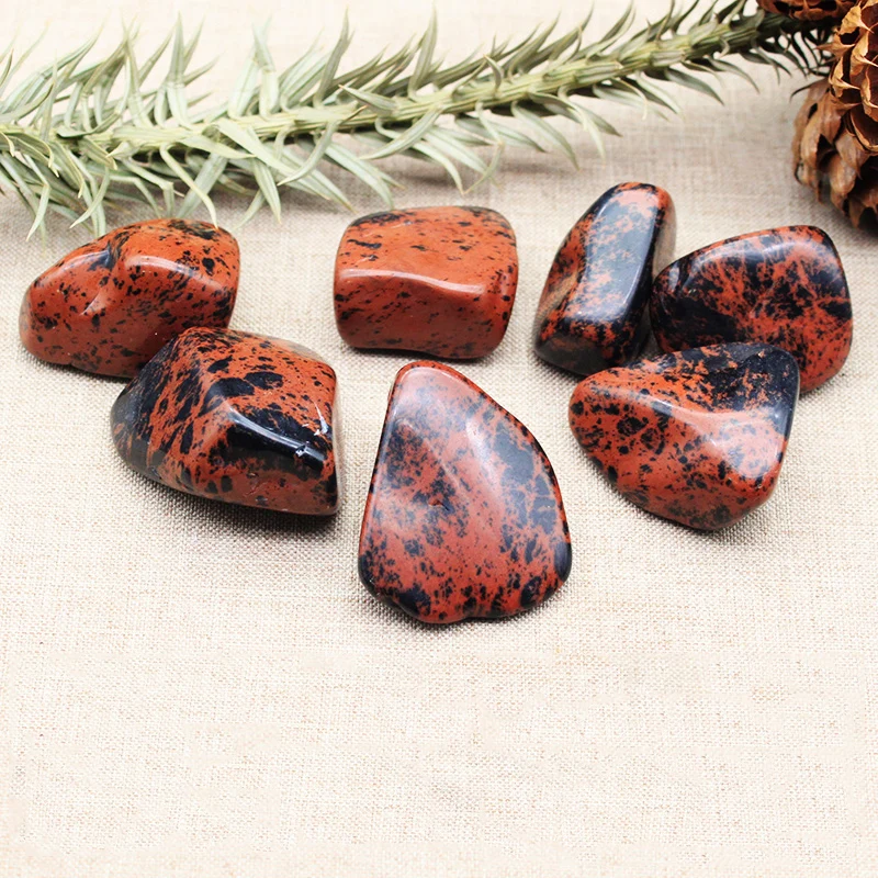obligatorisk facet klippe 100g Natural Stones And Crystals Red Obsidian Quartz Polished Tumbled Stone  Kaneria Mineral Specimen For Decoration - Stones - AliExpress