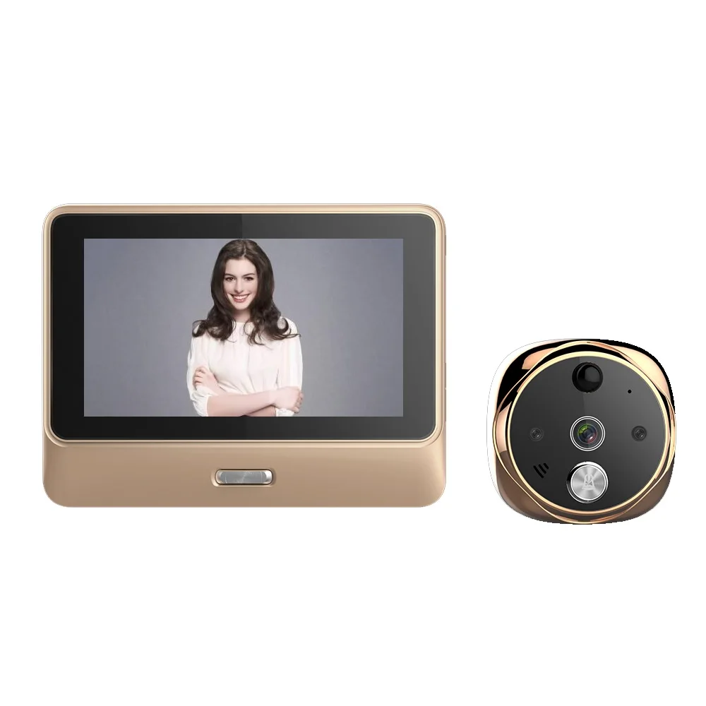 

Deurbel met camera wifi doorbell 5.0''Touchable LCD 720P door camera IR Night vision Motion Sensor Intercom wifi doorbell camera