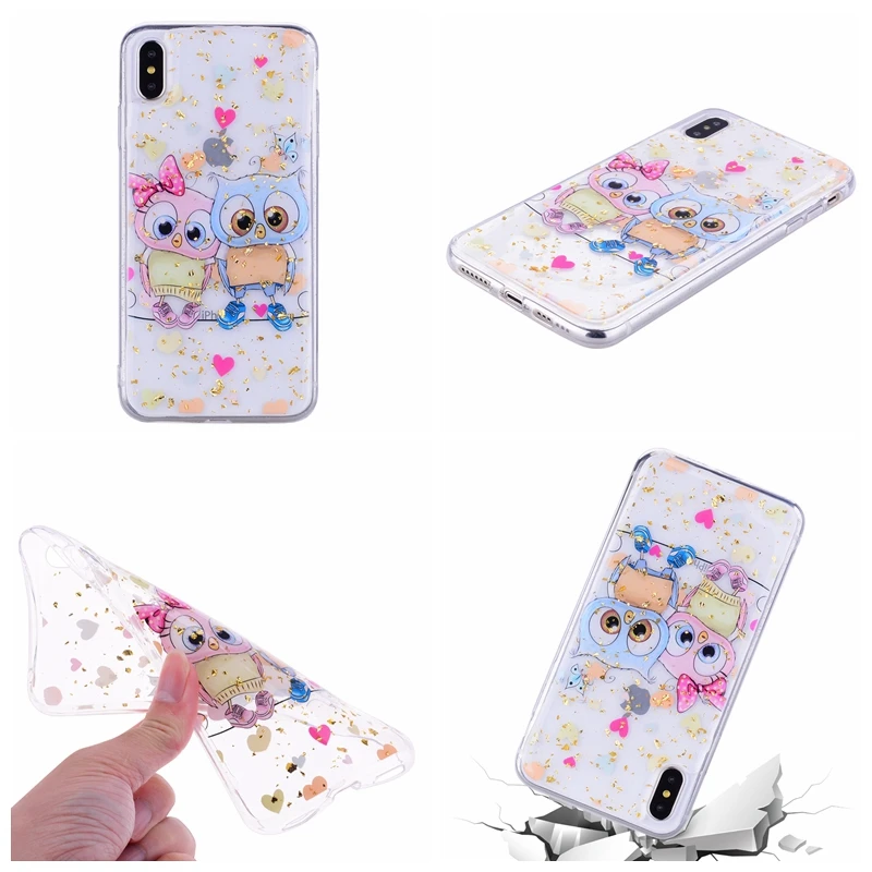 695801333 苹果 XSMAX XR XS 8 8P 7 7P 6 6P 金箔滴胶TPU 6元 (2)