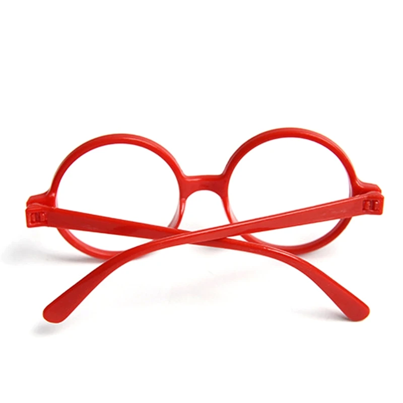 Детские круглые очки в черной или Красной оправе, рождественский подарок O23, Прямая поставка