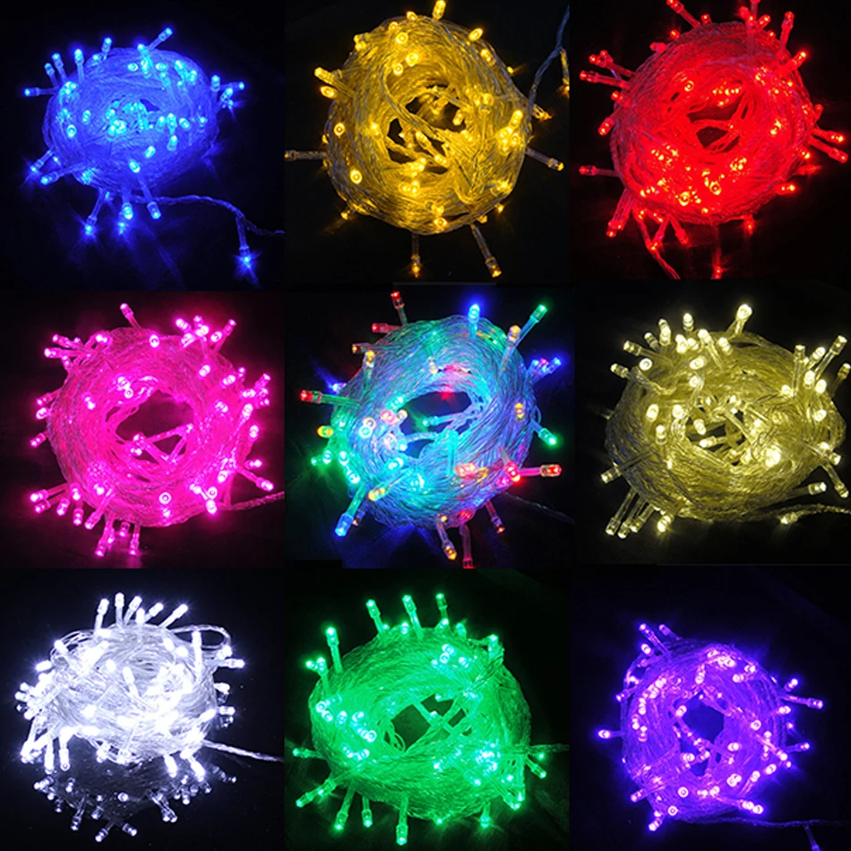 

Waterprooof Holiday LED Christmas Light String 10M 20M 30M 50M 100M 220V LED String Lights Fairy Outdoor Wedding Decoration EU