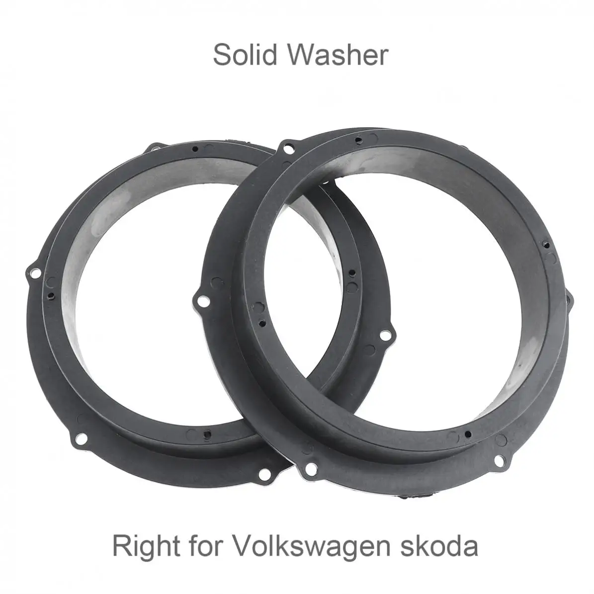 

2 Pcs Speaker Gasket Waterproof Quakeproof Plastic Solid Washer Adapters Brackets Mounts Plates for Volkswagen/Magotan/Skoda