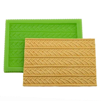 

Twisted Rope Pattern Embossed Fondant Silicone Mold Dry Pace Mold Diy Cake Edging Decorating Tools Clay Chocolate Mold