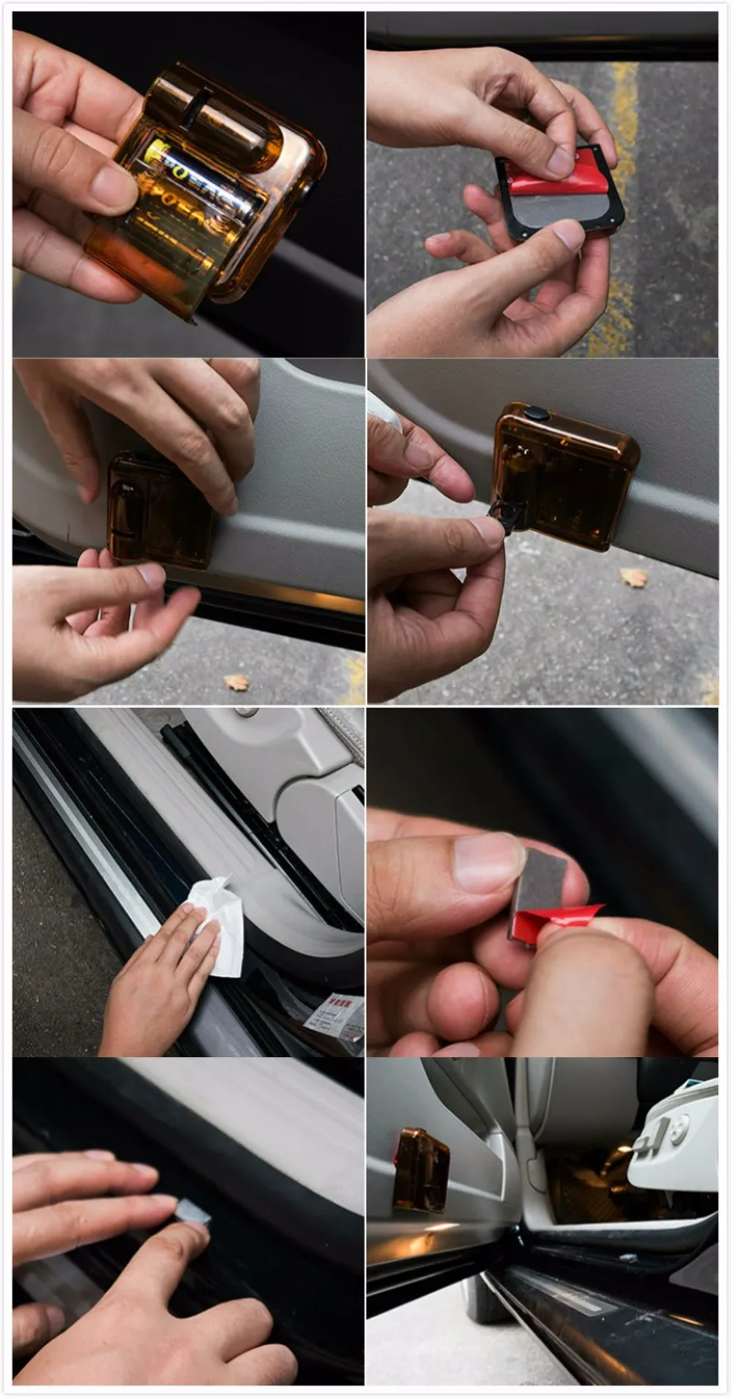 car underglow 2Pcs Wireless Car Logo Led Door Light For Seat Leon 1 2 3 MK3 Ateca Ibiza 6J Toledo Exeo Cordoba FR Courtesy Ghost Shadow Lamp starlight headliner