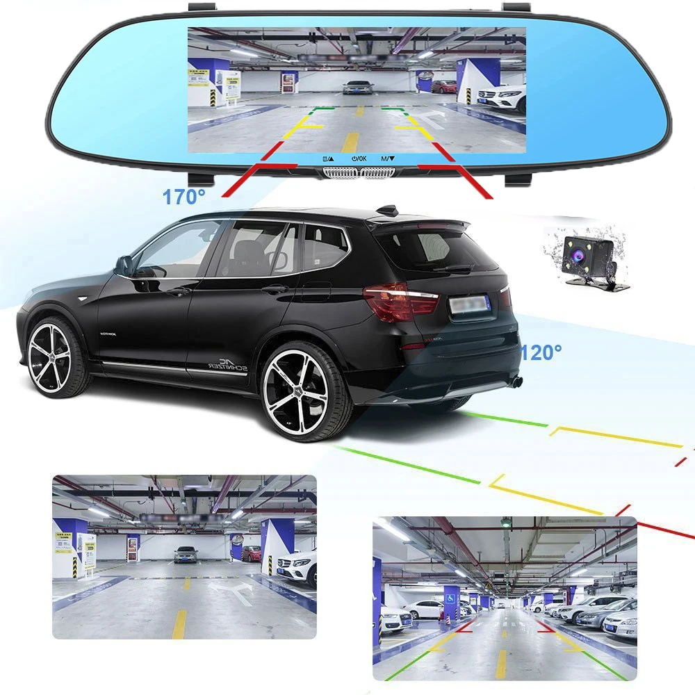 7'' car rearview mirror Car DVR Car Driving Video Recorder Camera Car Reverse Image Anti-Shake Vehicle Driving Video Recorder 7'' car rearview mirror Car DVR Car Driving Video Recorder Camera Car Reverse Image Anti-Shake Vehicle Driving Video Recorder