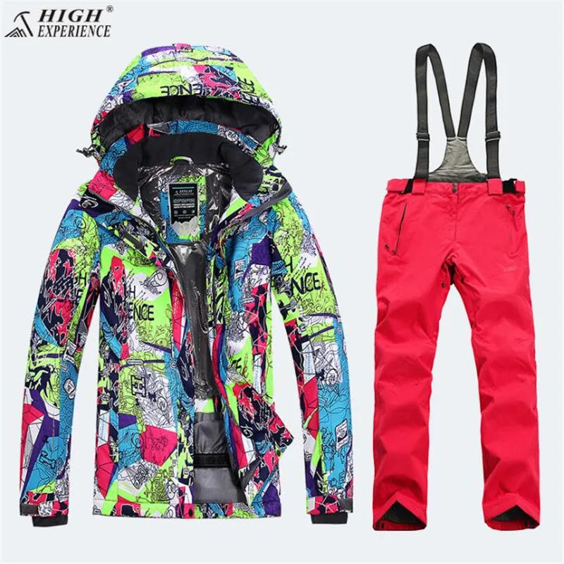 Женская одежда для снежной погоды, лыжная куртка, женские лыжные штаны, женские лыжные штаны, уличные зимние теплые спортивные костюмы