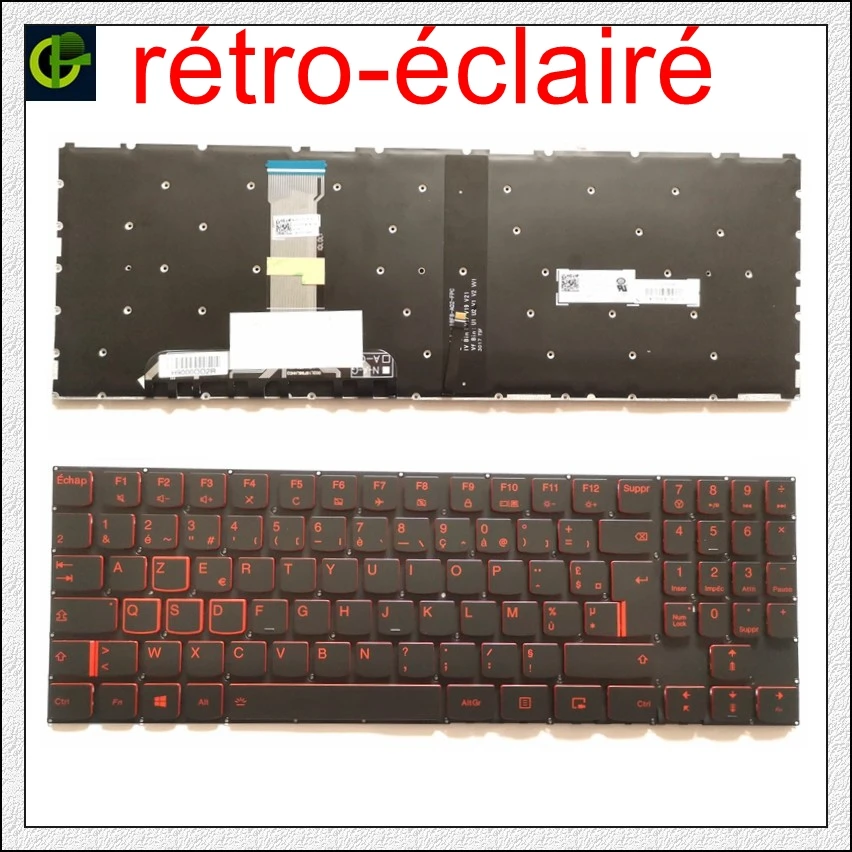  Original French Azerty Backlit Keyboard for Lenovo Legion Y7000 Y7000P Y530 15 Y530P Y530-15ICH Y53