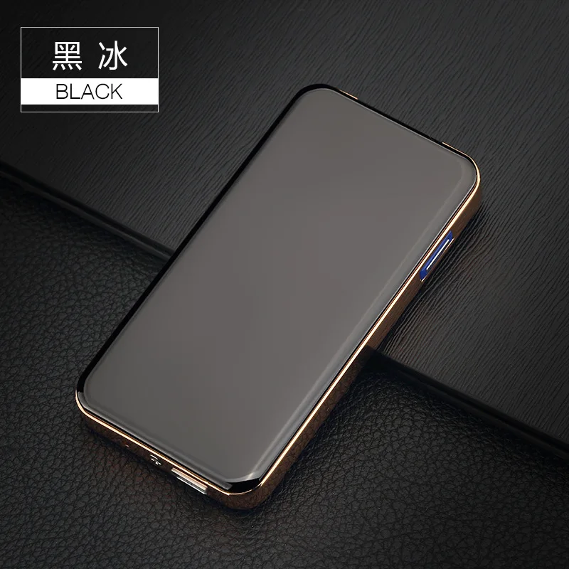 USB Электронная зажигалка металлический выдвижной Шелковый отпечаток пальца