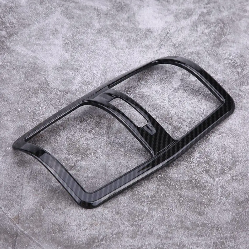 Автомобильный задний, устанавливаемое на вентиляционное отверстие в салоне автомобиля декоративная рамка ABS углеродного волокна Стиль для Mercedes Benz E Class W212 2013- украшение автомобиля аксессуар