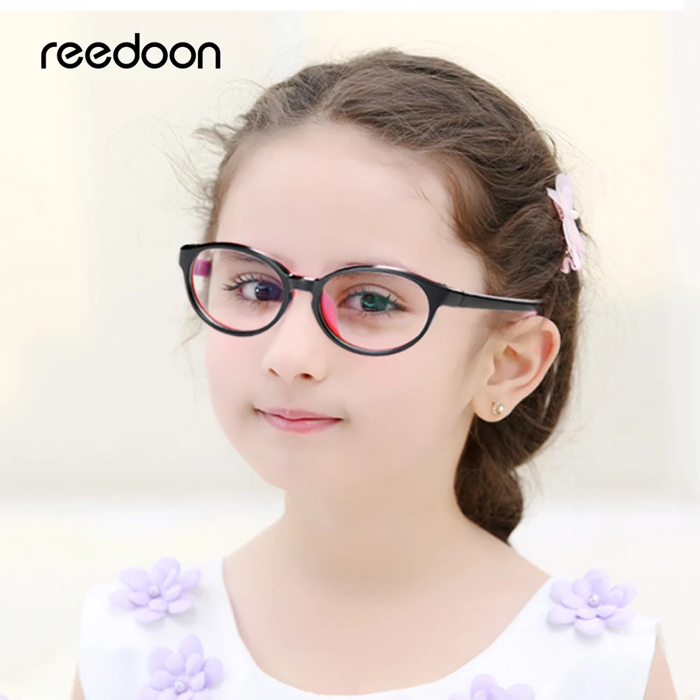 

Reedoon kids Optical Eye Glasses Frame Ultralight Prescription Eyeglasses Plastic Titanium TR90 Frame Clear Lens For Boys Girls