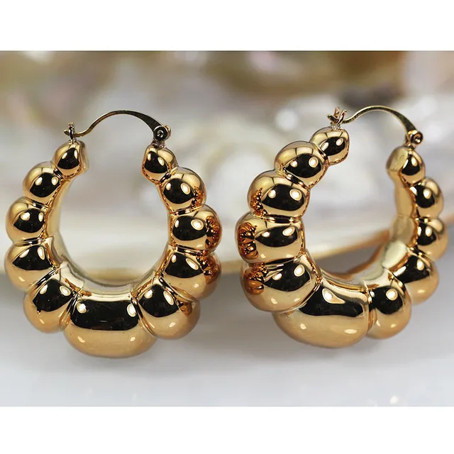 35mm Round Hoop Earrings For Women Office Career Lady Daily 35mm Round Hoop Earrings For Women Office Career Lady Daily Costume Jewelry Copper