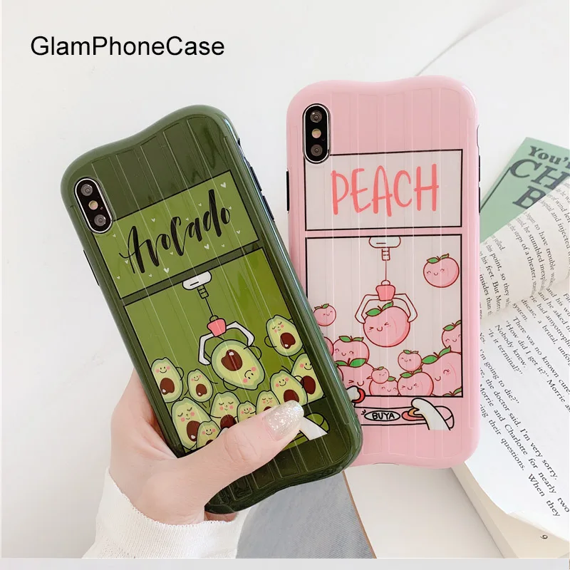 

GlamPhoneCase Avocado Doll Machine Phone Case For iPhone X XS Max XR Soft Silicone Cover For iPhone 7 8 6 6s Plus Case
