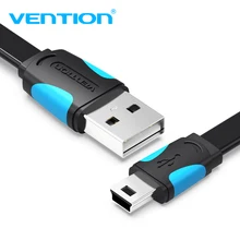 Кабель Vention Mini USB 0,25 м, 0,5 м, 1 м, 1,5 м, 2 м, кабель USB для синхронизации данных и зарядки для MP3 MP4 плеера, gps камеры, мобильного телефона, Mini USB 2,0