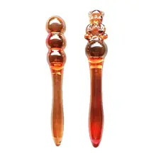 Anal Plug Dildo Glass Bead Butt Stimulation Unisex Masturbate Massaging Sex Toys