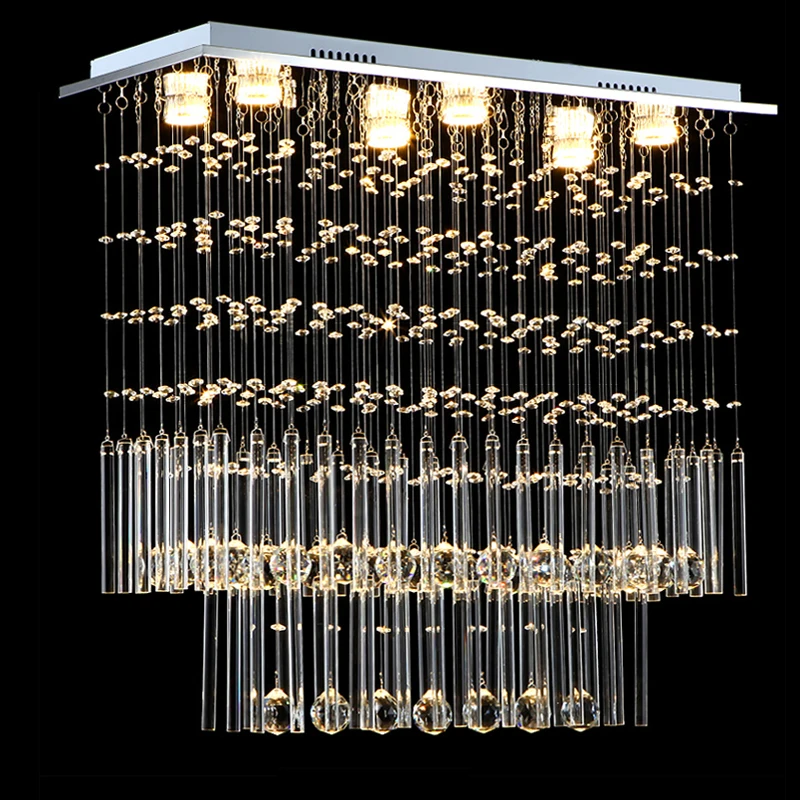Groothandel Guranteed 100% Hedendaagse led crystal Kroonluchter verlichting Gratis verzending