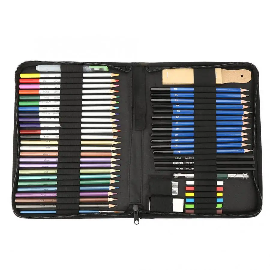 

51PCS Professional Artist Sketching Drawing Colored Pencil Set Art Supplies Colored Pencil