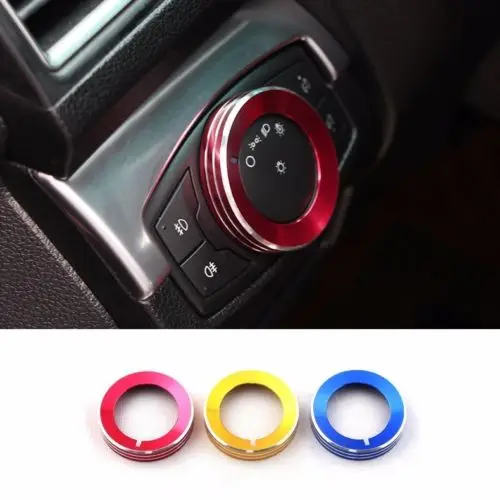 

Aluminium Alloy Car Console Front Head Lamp Light Adjustment Switch Button Ring Trim for Ford Explorer 2011 -2019 Accessories