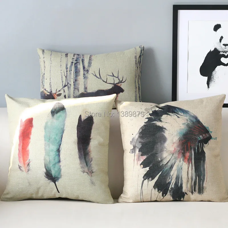 American Indian Style Exotic National Wind Literary Personality American Indian Style Exotic National Wind Literary Personality Cotton Pillow Cushion Sofa Cushions Office On Aliexpress Alibaba Group