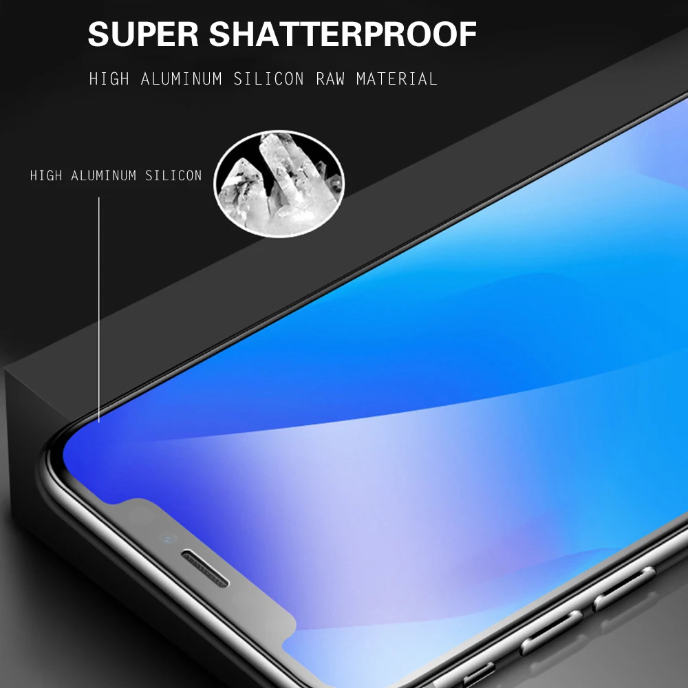 Eqvvol 7D холодная резьба полное покрытие закаленное стекло для iPhone XR XS MAX X 8 7 6 6s Plus