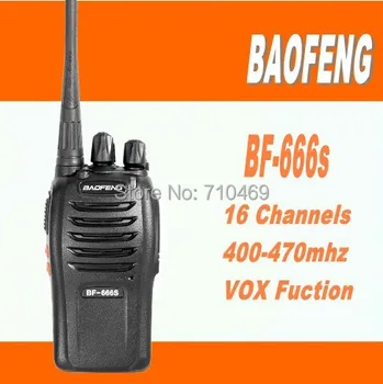 

DHL Freeship+Baofeng BF-666s Two-way Radio Walkie Talkie Interphone UHF 5W 400-470MHz 16CH cb radio transceiver similar as 888s