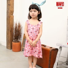 Для милых девочек в горошек пляжная одежда цельный Круглая горловина пляжа; юбка для девочек; детская одежда со светоотражающими вставками Рашгард Защита от солнца UPF50+ розовый