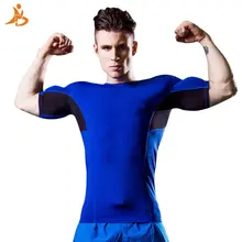 Г. Летняя мужская компрессионная футболка брендовая спортивная рубашка Бодибилдинг Спорт однослойные колготки подходят под управлением футболки Фитнес гимнастическая майка