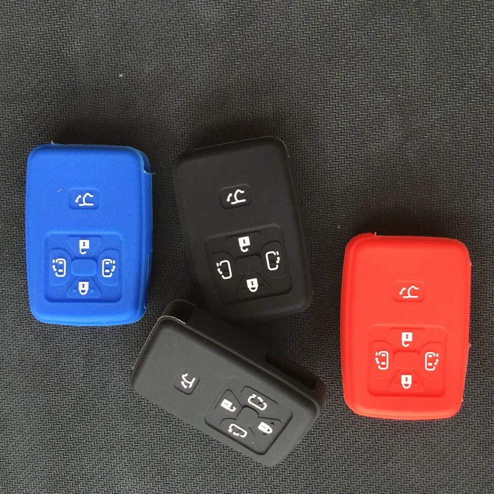 

4/5 Button Funda Llave Silicone Skin Protector For Toyota Noah Tarago Mark X Yaris Estima RAV4 Voxy Corolla Key FOB Shell