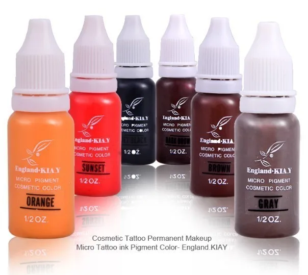 New Tattoo Ink Set 12 Oz Lip Eyebrow Permanent Makeup Pigment Set (1)