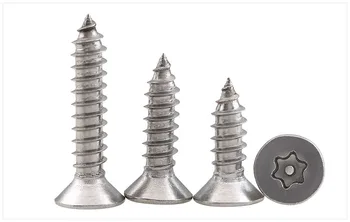 

304 Stainless Steel-Lobe Flat head grub screw self tapping screw torx screw Anti-theft screw M2.9/3.5/3.9/4.8*6.5-38mm