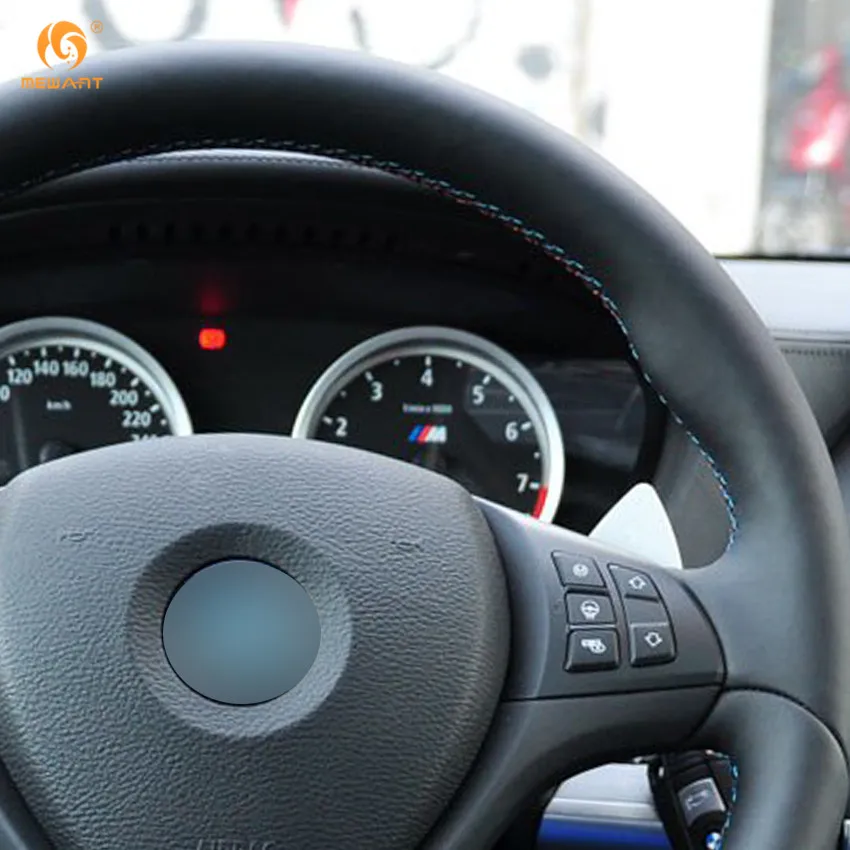 Чехол MEWANT из натуральной кожи для BMW E71 X6 M 2010 2014 E70 X5 2013|car steering wheel cover|steering coverwheel cover |