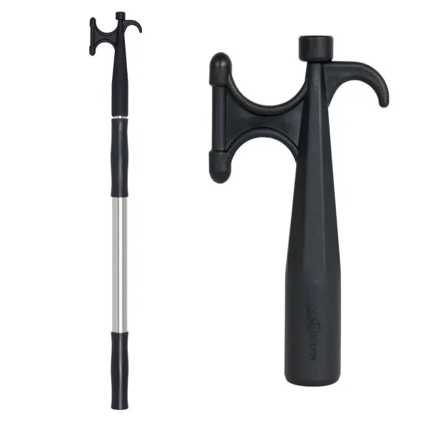 High Strength Boat Hook Bright Dipped Alloy Shaft Double Sided Hook Fixed/Telescopic