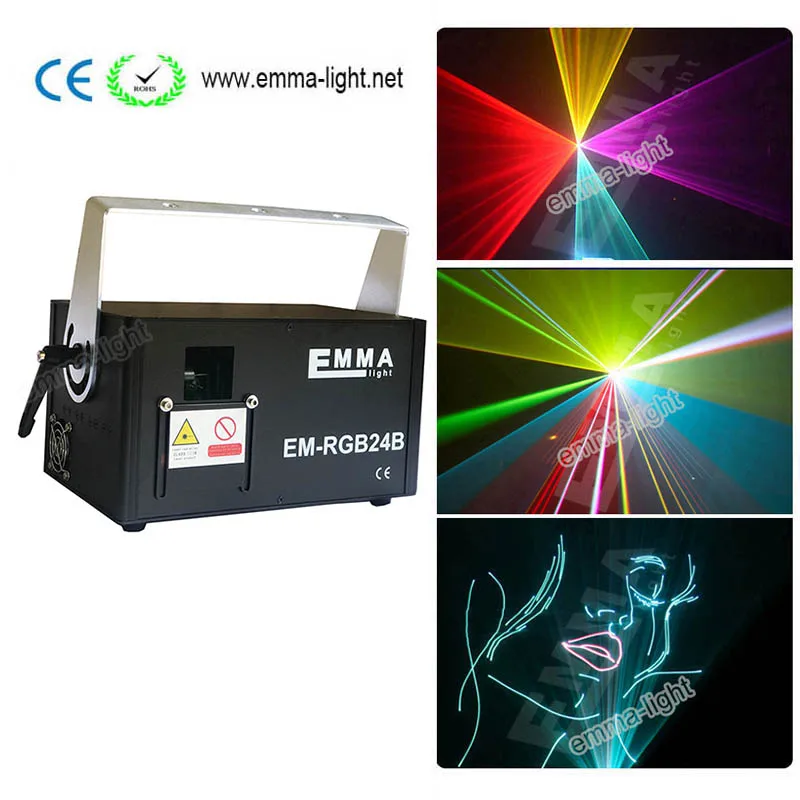 

Hot Sale 1500 RGB 1.5W Full Color DMX ILDA SD Lazer Animation DJ Laser Stage Lights for sale